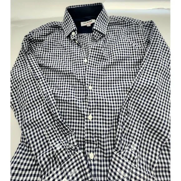 Boys Isaac Mizrahi Long Sleeve Blue/White Button Down Size 10 - Picture 2 of 4